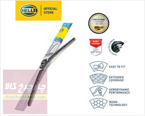 تیغه برف پاک کن تویوتا کرولا 2014-2017 برند Hella AERODYNAMIC چپ و راست