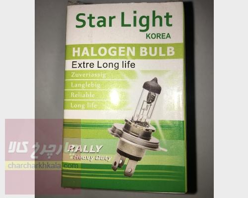 لامپ H4 سه خار چراغ جلو تندر ال نود 12V-100-90 W p43T برند STAR LIGHT