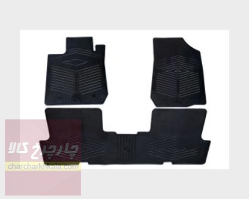 کفپوش لاستیکی رنو مگان طرح فابریکی 3 تکه